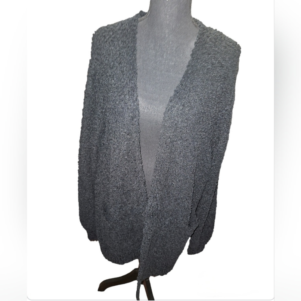 Black Popcorn ish Cardigan